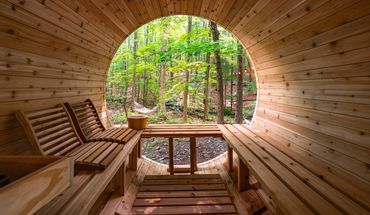 Sauna im Wald