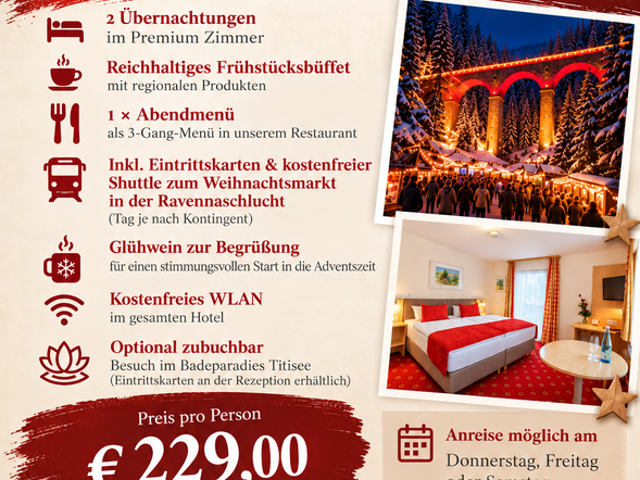 Ravennaschlucht weihnachtsmarkt