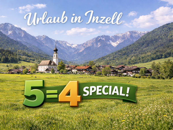 5 Tage Bayerisches 5=4 Sonntags-Special im Chiemgau in Inzell, Bayern inkl. Halbpension
