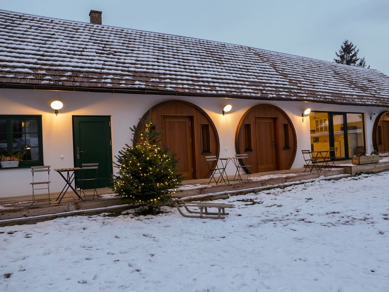 Zwei Nächte im Weinfass-Chalet Deluxe