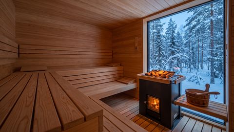 Sauna im Wald