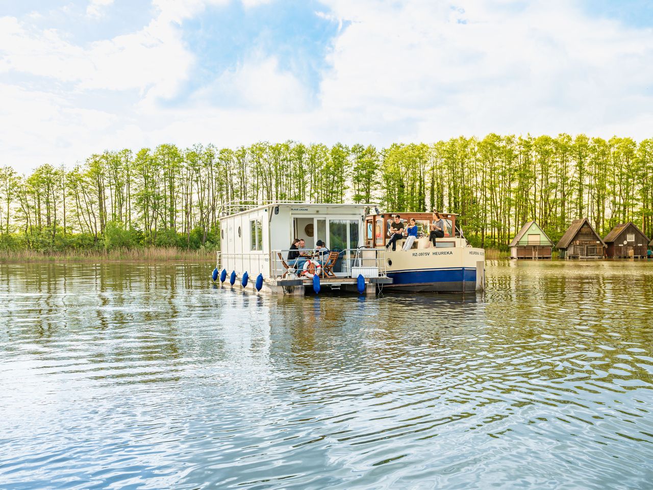 4 Tage Hausboot fahren an der Müritz & Abendessen