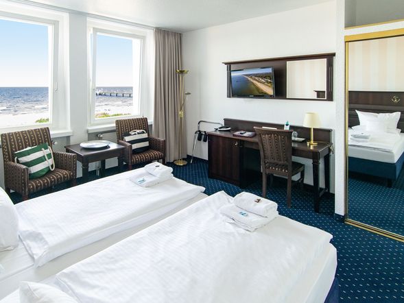 Doppelzimmer STANDARD mit Meerblick