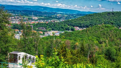 Diana Standseilbahn Karlsbad Aussichtsturm