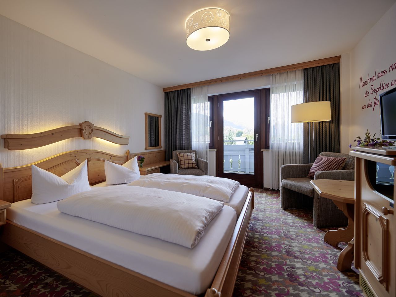 Doppelzimmer Bannwaldsee Bergblick