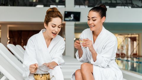 Wellnessurlaub mit einer Freundin