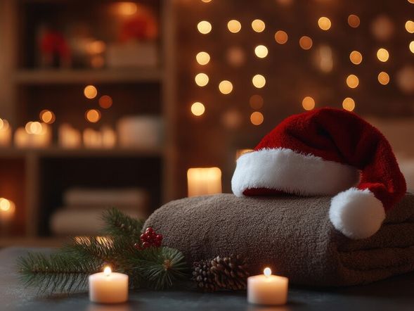 Festlicher Weihnachtszauber im Schloss: 4 Tage mit Dinner und Massage