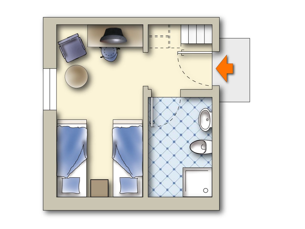 Doppelzimmer Eco Knappenstube