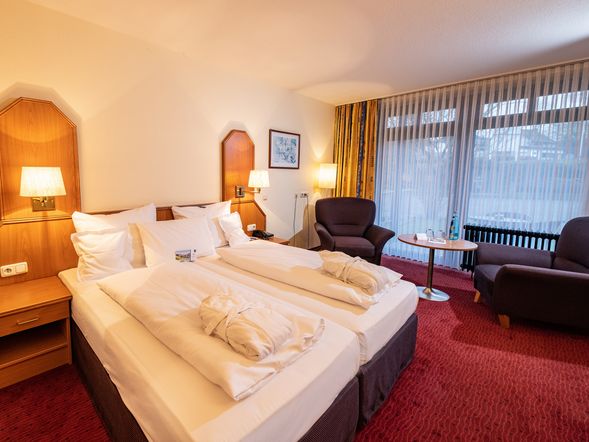 Standard Doppelzimmer Landseite zur Alleinbenutzung