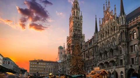 Rathaus auf dem Marienplatz in München