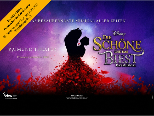 DIE SCHÖNE UND DAS BIEST mit Ticket und Hotel