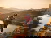 Herbst-Trekking mit italienischen Seepanorama