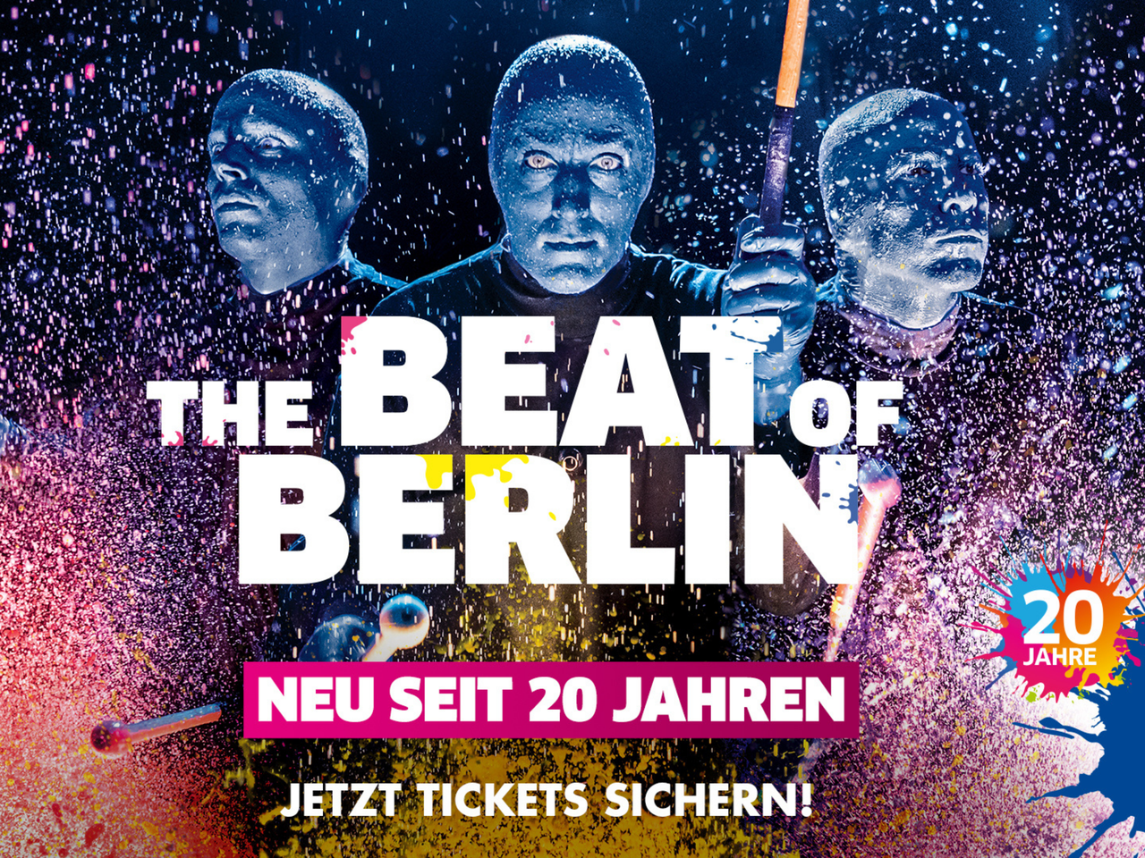 BLUE MAN GROUP Berlin mit Hotel