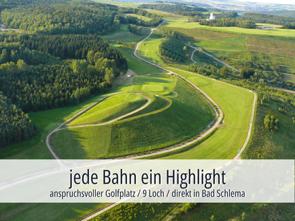 Golfen mit Weitblick in Bad Schlema im Erzgebirge