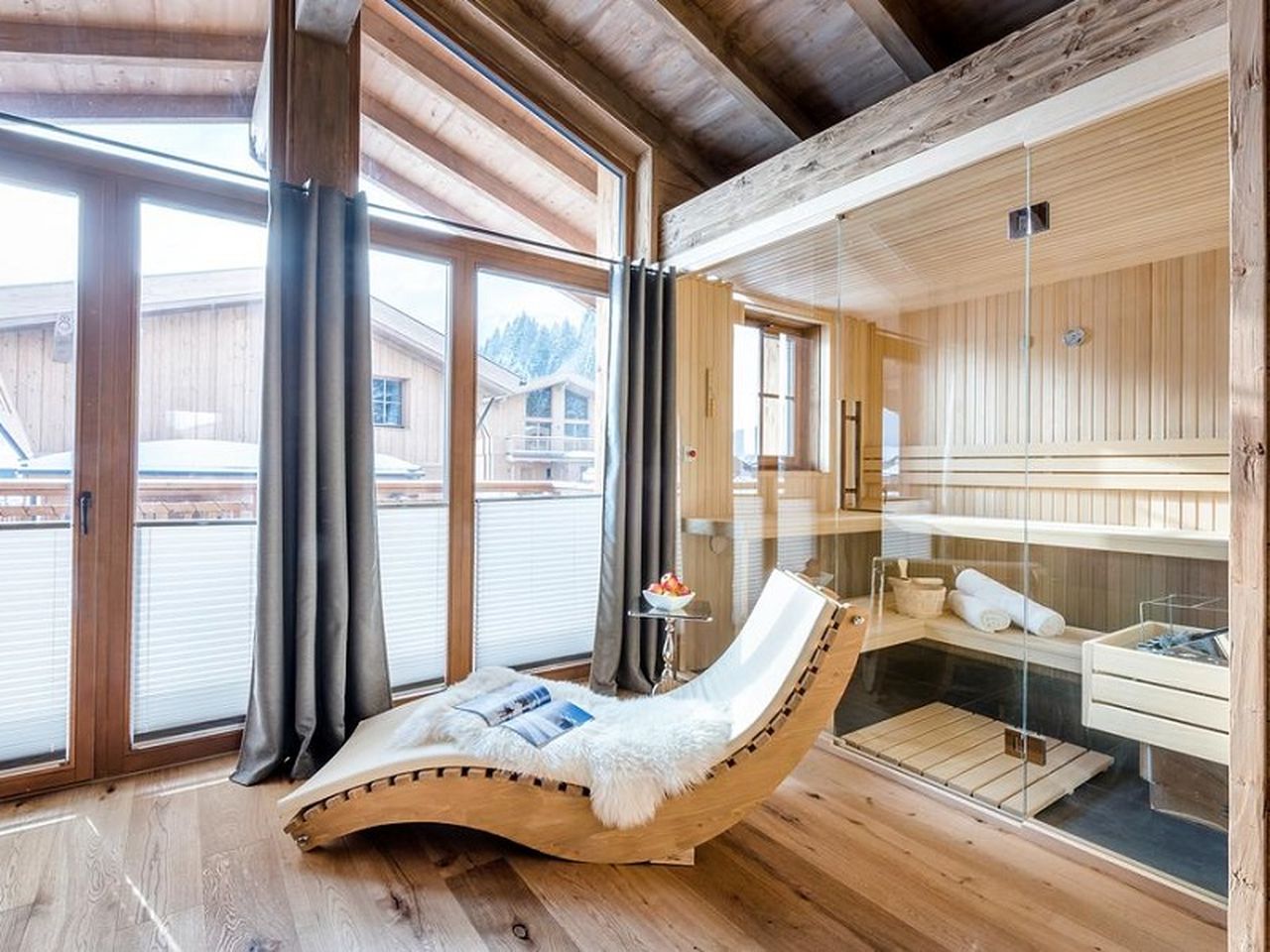 Auszeit im Chalet mit eigener Sauna