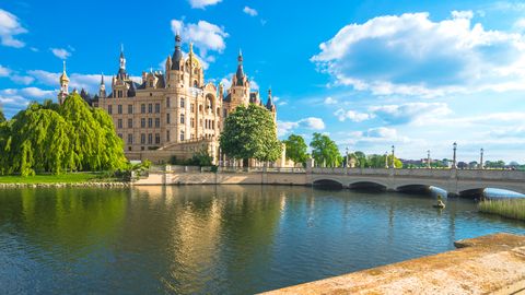 Blick auf das Schweriner Schloss