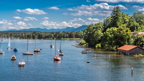 Starnberger See im Alpenvorland von München