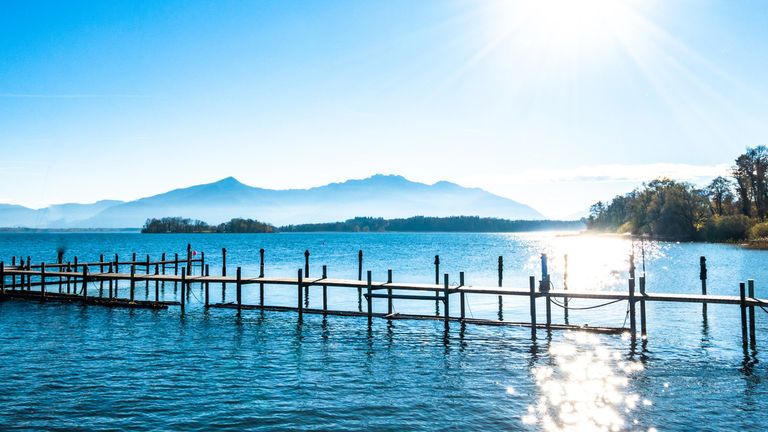 Der Chiemsee in Bayern