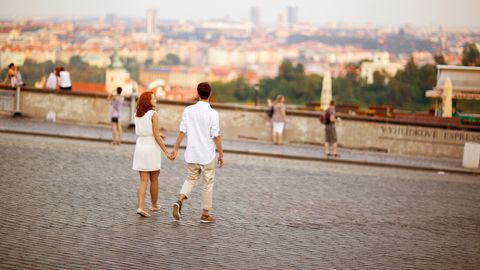 Paar in Prag