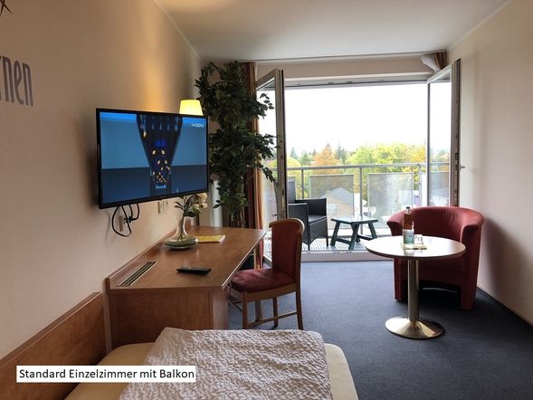 Standard Einzelzimmer mit Balkon