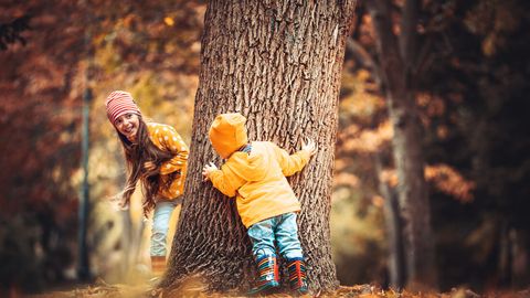 Herbstspaziergang mit den Kindern