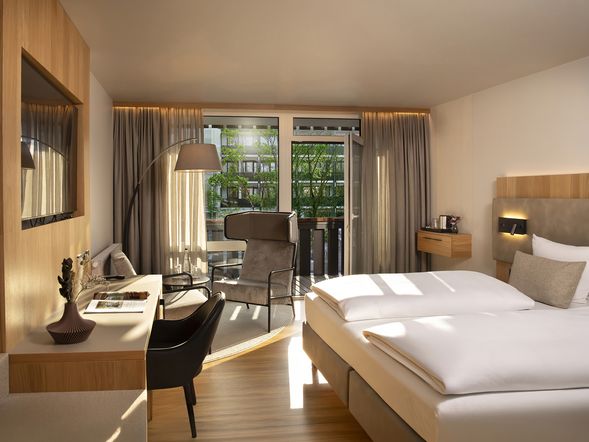 Doppelzimmer Ambiente Wiesenblick mit Balkon