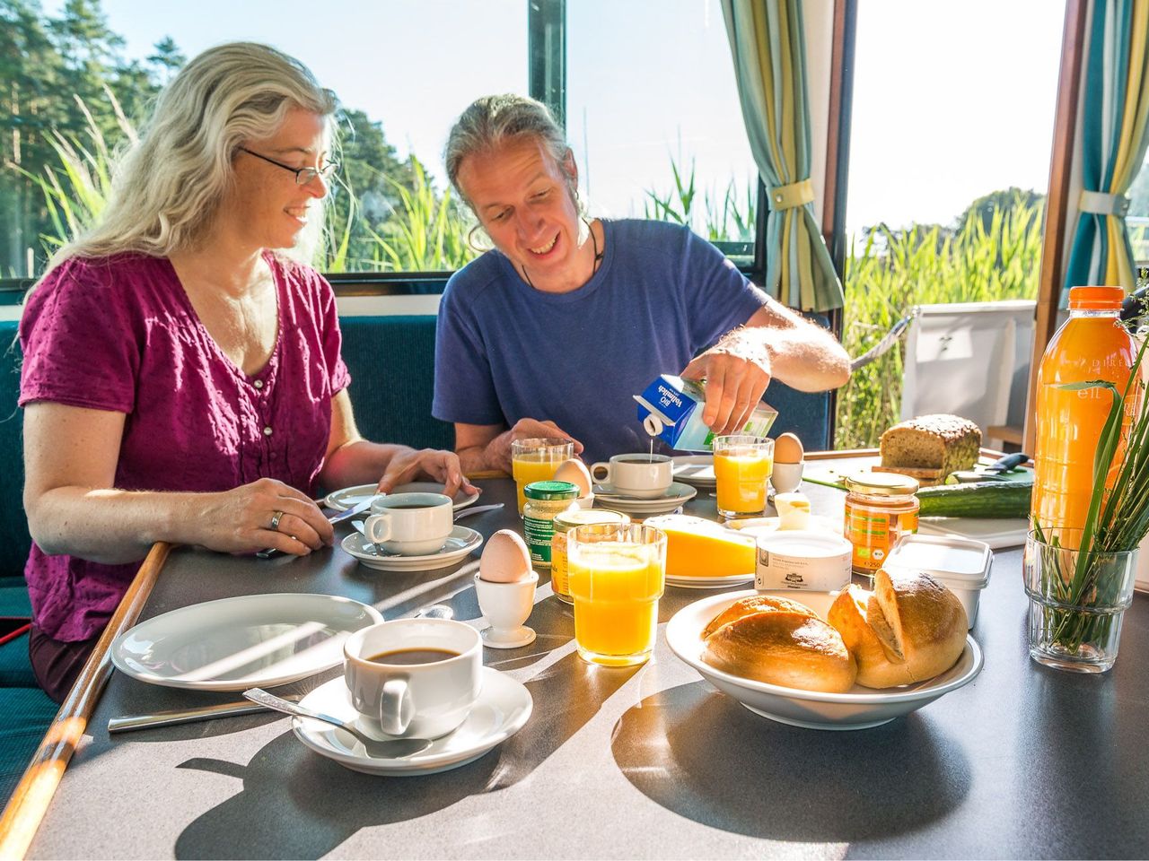 4 Tage Hausboot fahren an der Müritz & Abendessen