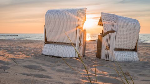 Strandkörbe an der Ostsee