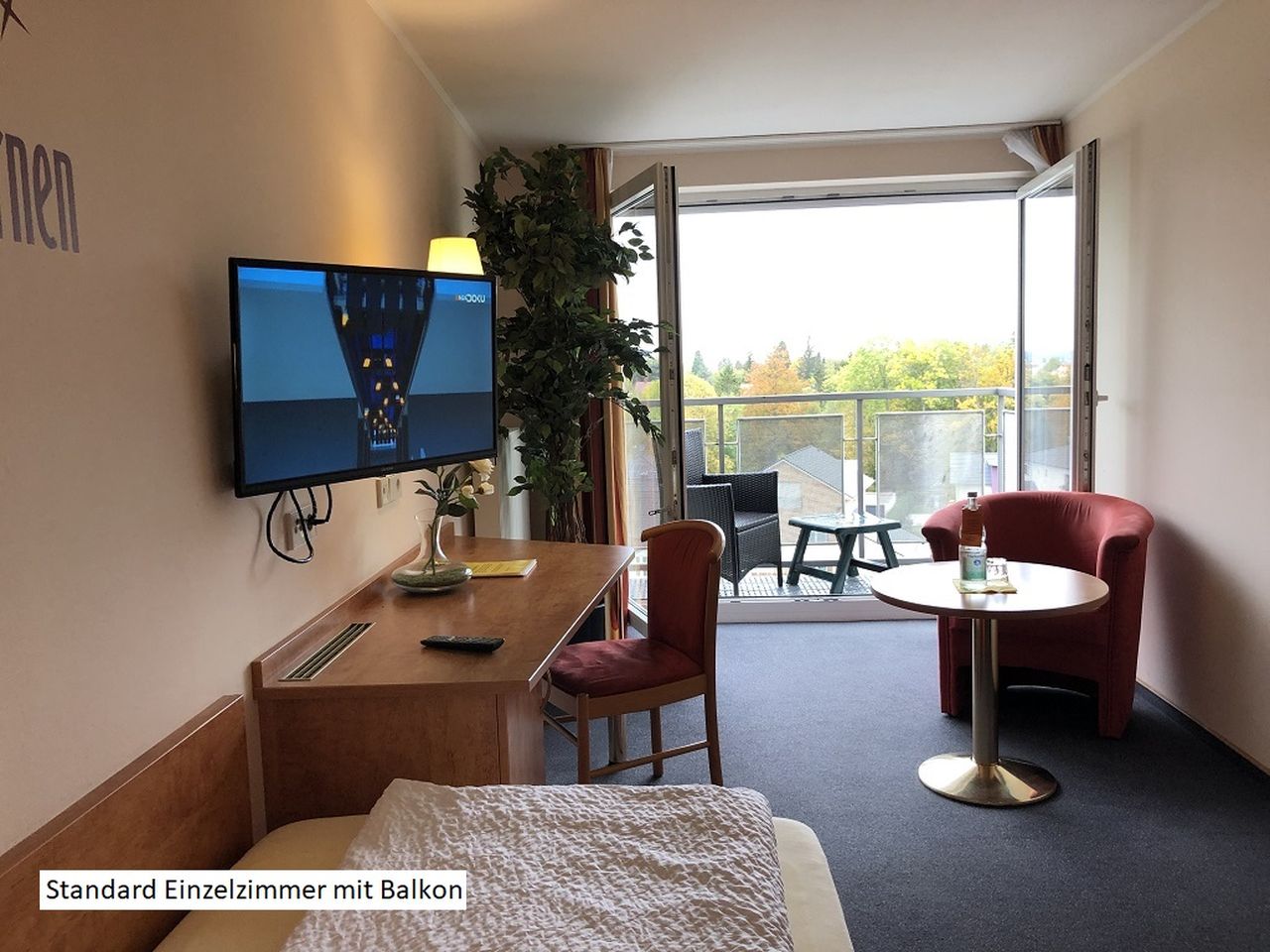 Standard Einzelzimmer mit Balkon