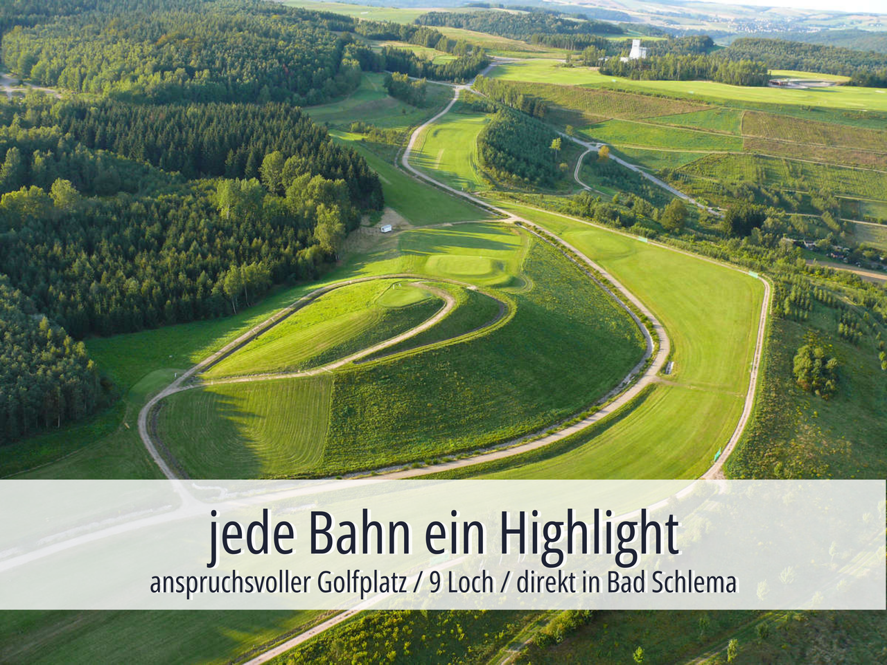 Golfen mit Weitblick in Bad Schlema im Erzgebirge
