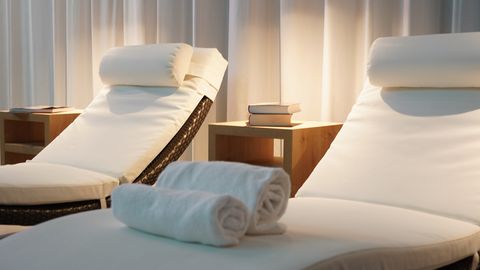 Ruheraum in einem Wellnesshotel in der Eifel