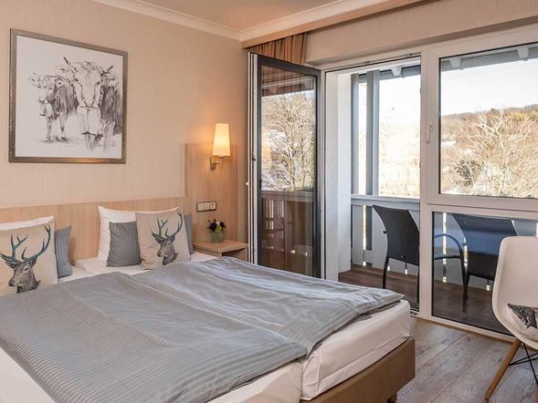 Doppelzimmer zur Landseite mit Balkon