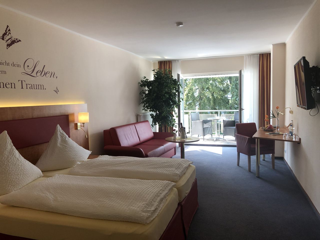 Komfort Zimmer Balkon für Single mit Kinder