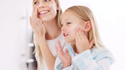 Skincare Mutter und Tocher