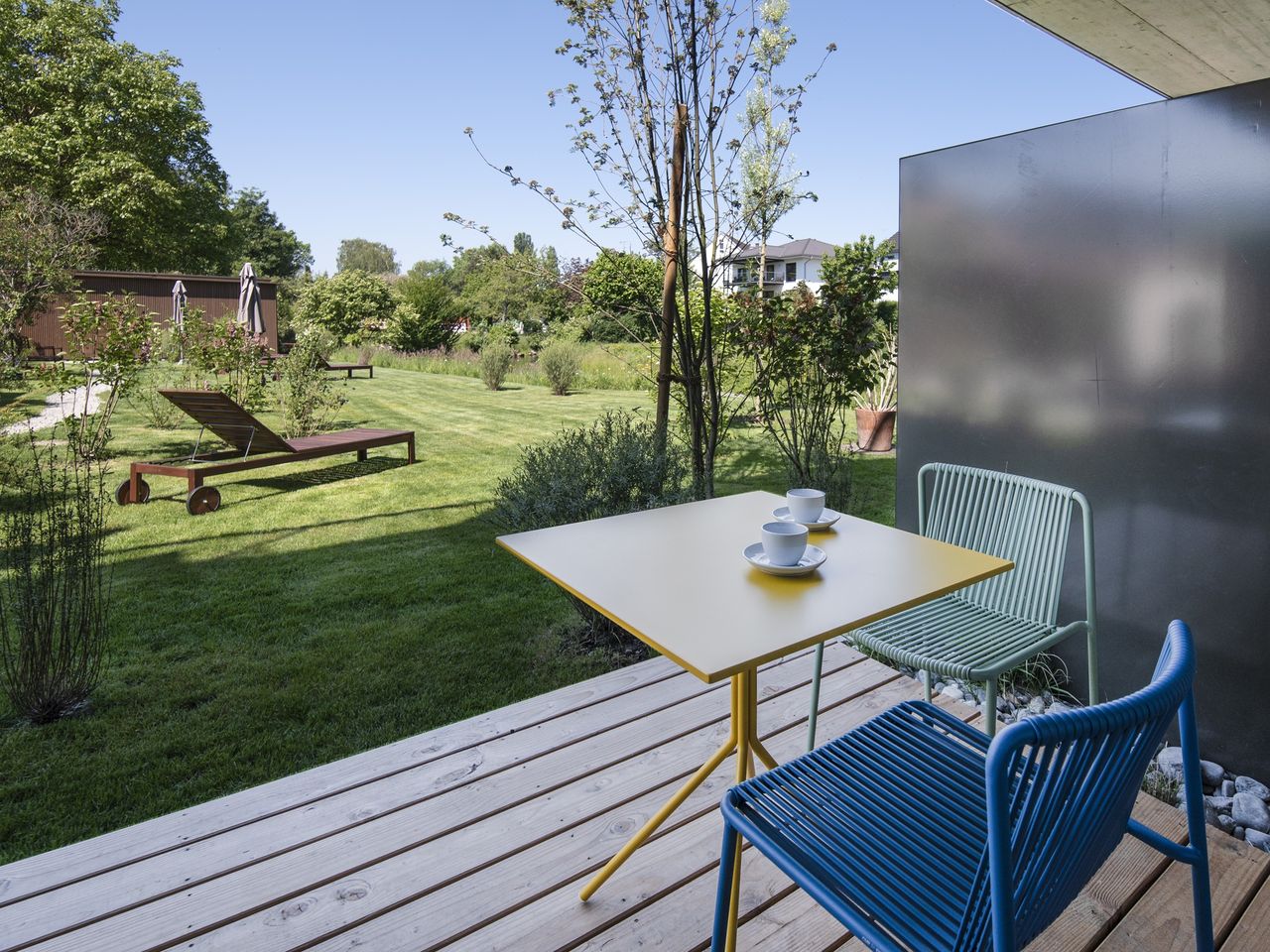 Apartment IM GRÜNEN mit Terrasse und Gartenblick für 2 Personen