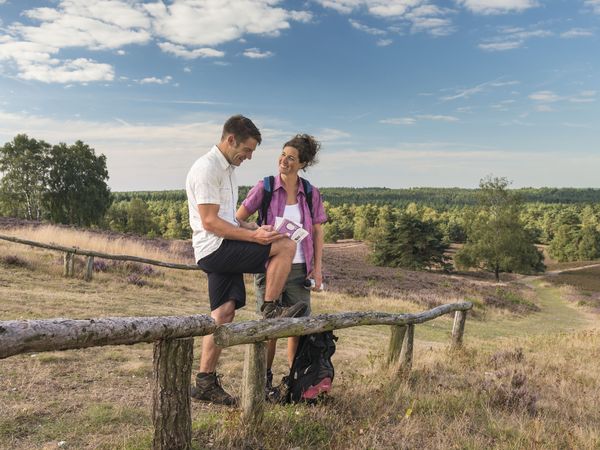 Wandern in der Lüneburger Heide in Bispingen Frühstück