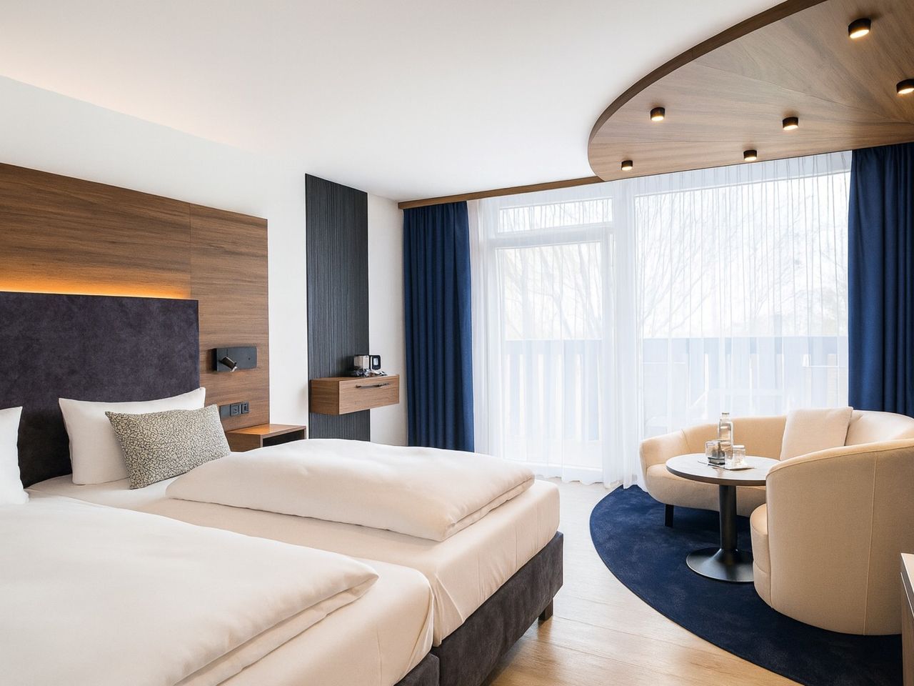 Doppelzimmer Premium Wiesenblick mit Balkon