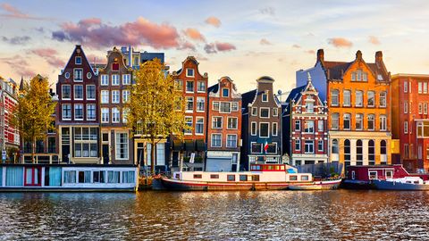 Bunte Häuser in Amsterdam