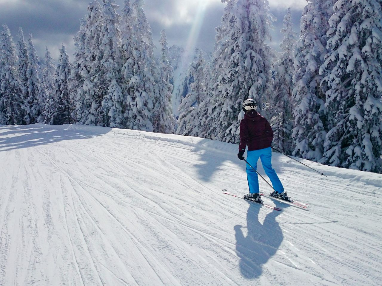 Skifoan bei tollem Schnee und a Gaudi dazu