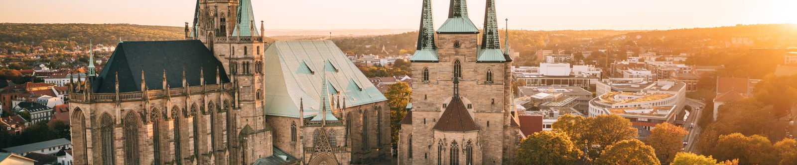 Erfurt im Abendlicht