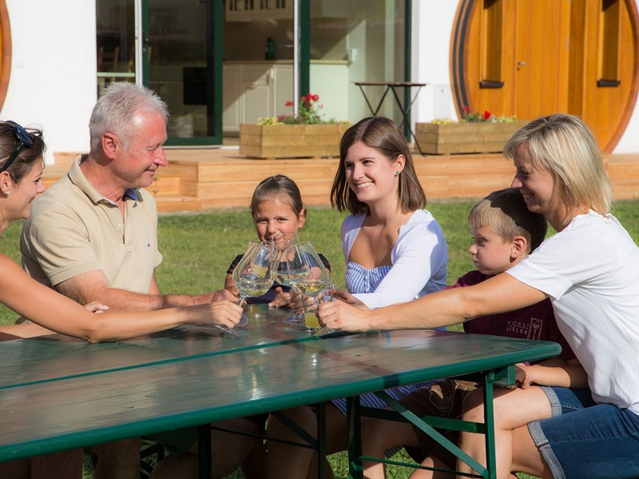 Zwei Nächte im Weinfass-Chalet Deluxe