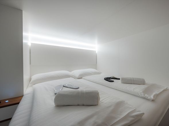 Doppelzimmer Pod mit Gemeinschaftsbad