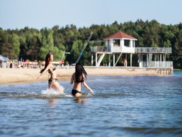 Auszeit mit Hund am Bernsteinsee in Sassenburg, Niedersachsen Frühstück