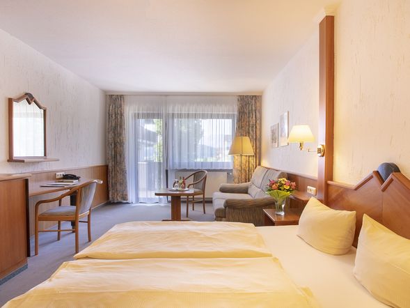 Doppelzimmer Lavendel mit Südbalkon