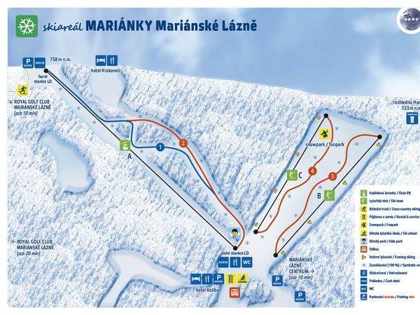 3 Tage Marienbad Ski Erlebnis und Gourmet Verpflegung in Marienbad (Mariánské Lázně), Karlsbad (Karlovarský kraj) inkl. Halbpension