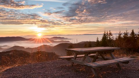 Sonnenuntergang im Nationalpark Schwarzwald